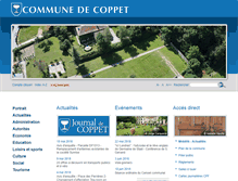 Tablet Screenshot of coppet.ch